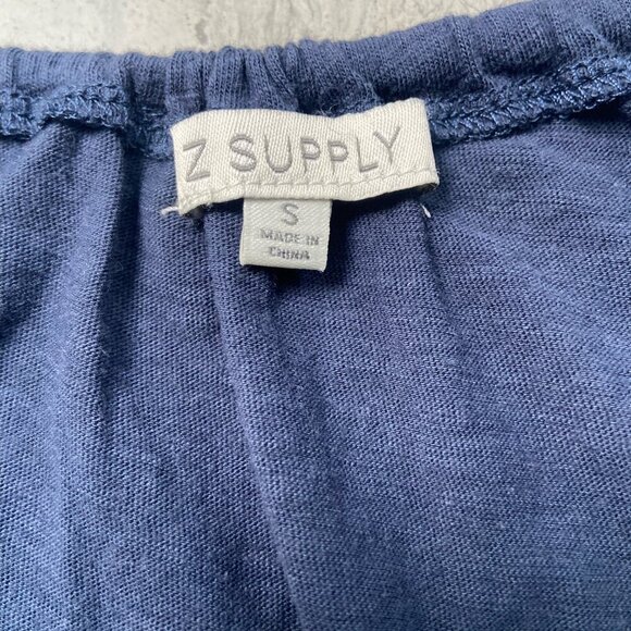 Z Supply Daphne Halter Neck Keyhole Drawstring Tie Front Flowy Tank Top Sz Small - Picture 3 of 12